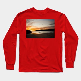 Sunrise Swimmers at Cullercoats Bay Long Sleeve T-Shirt